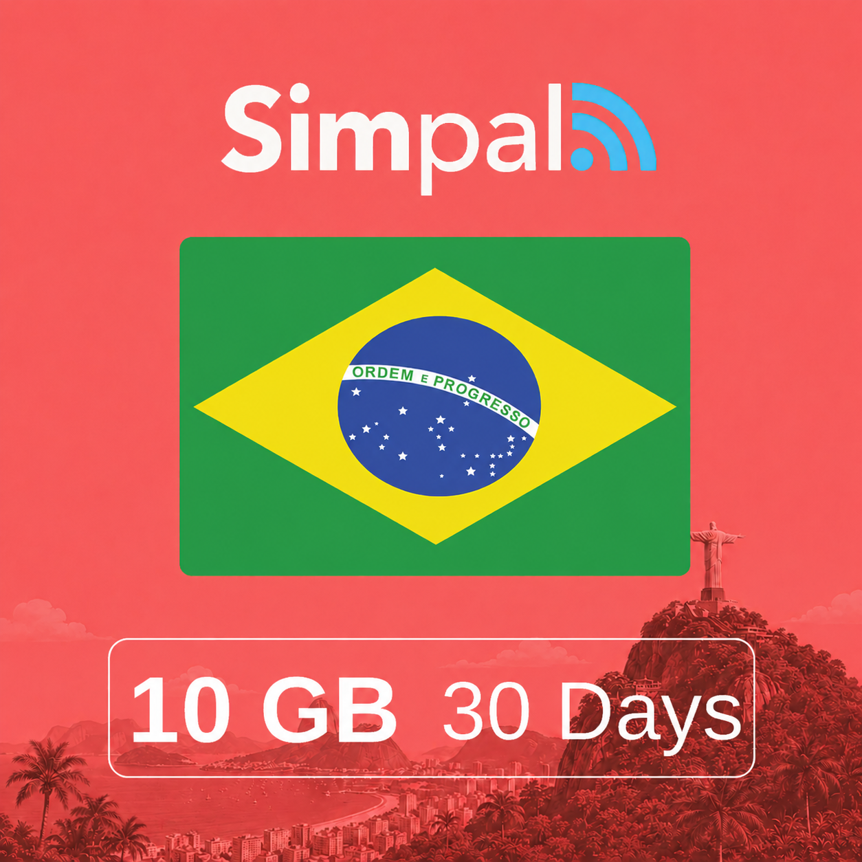 Brazil eSIM - 10GB Data (30 Days)