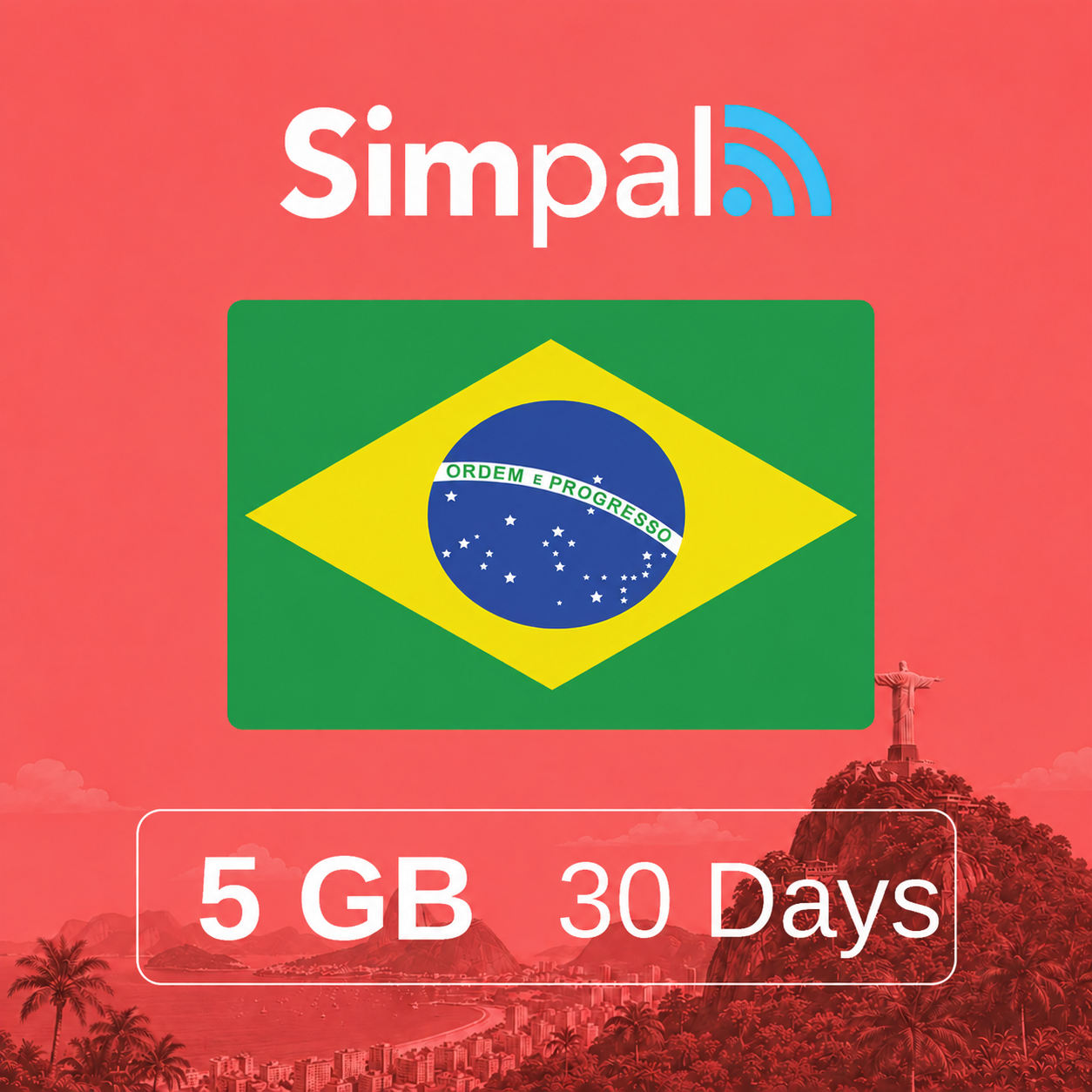 Brazil eSIM - 5GB Data (30 Days)