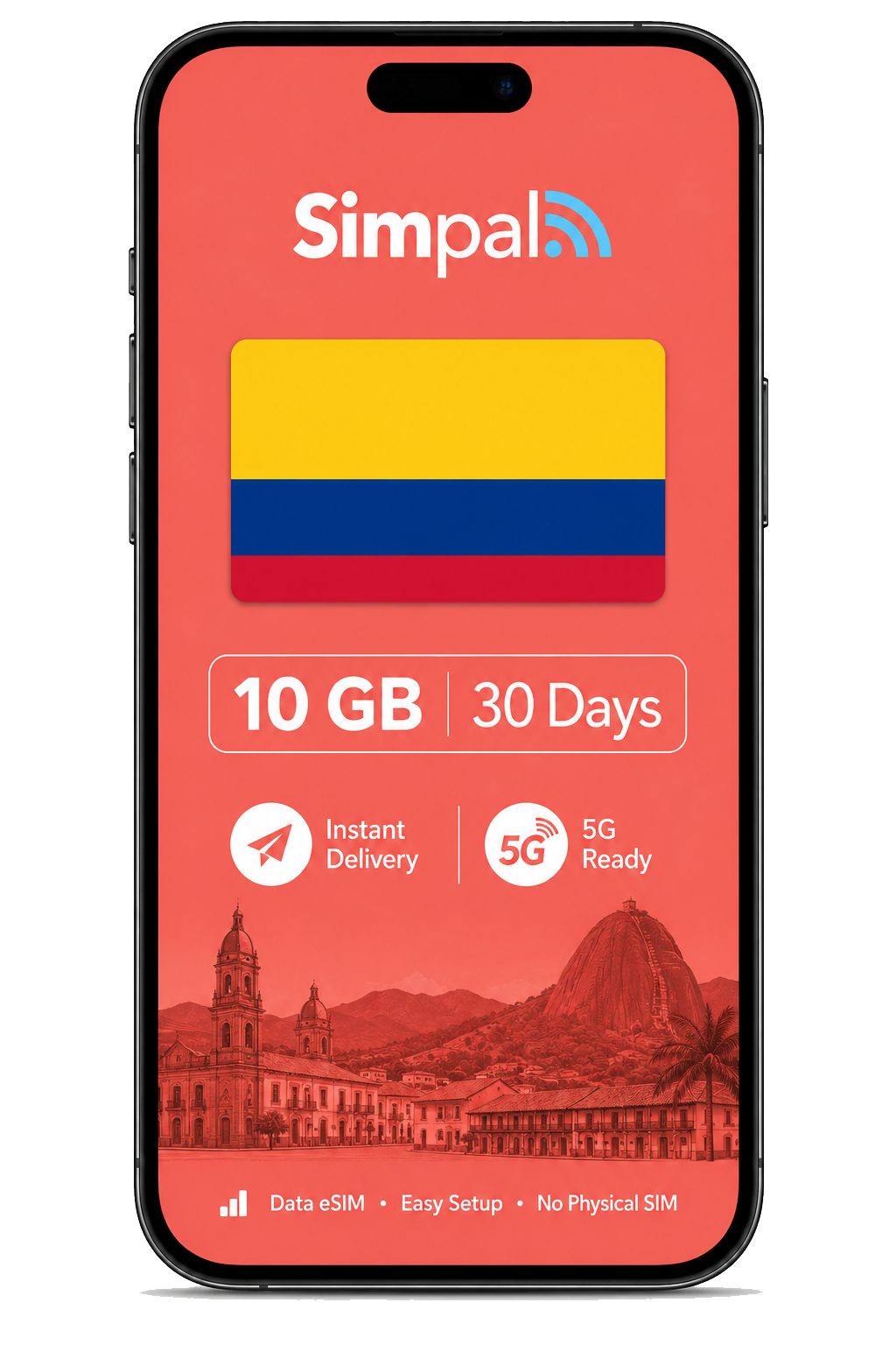 Colombia eSIM - 10GB Data (30 Days)