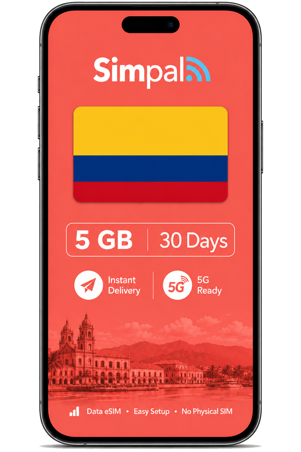 Colombia eSIM - 5GB Data (30 Days)