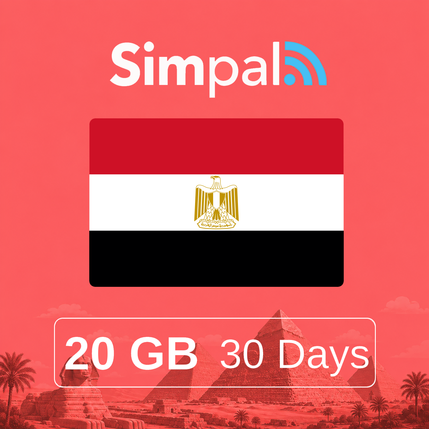 Egypt eSIM - 20GB Data (30 Days)
