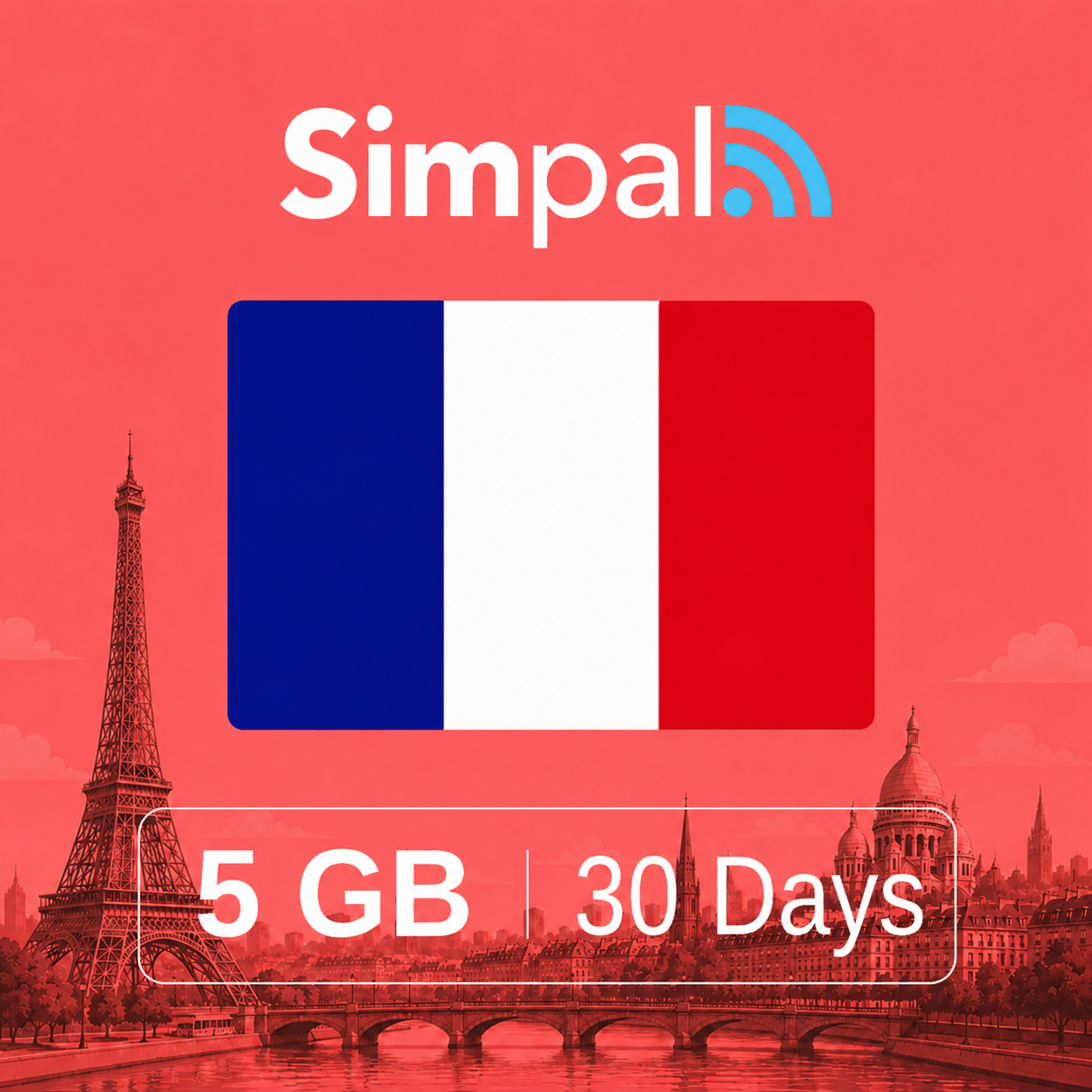 France eSIM - 5GB Data (30 Days)