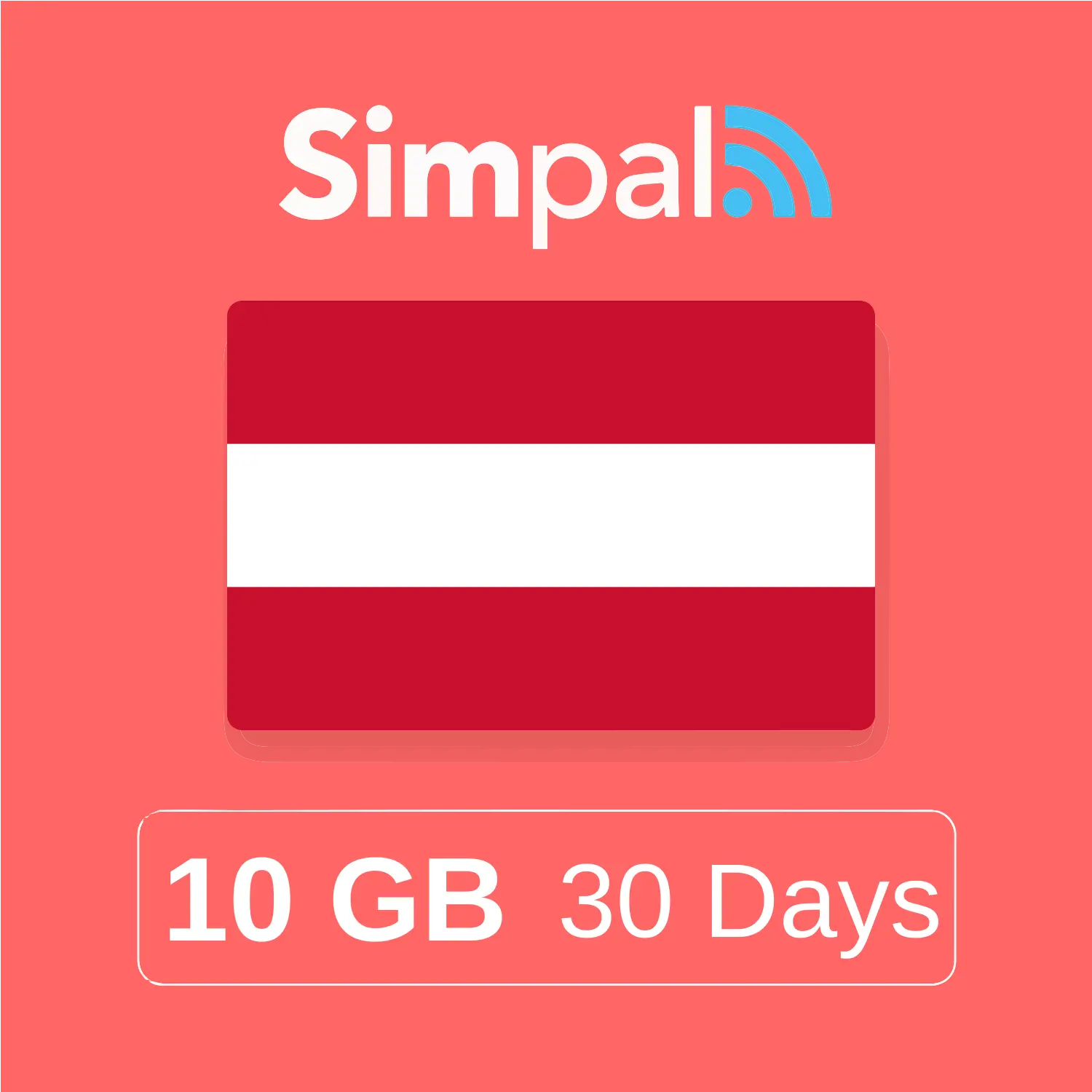 Austria eSIM - 10GB Data (30 Days)
