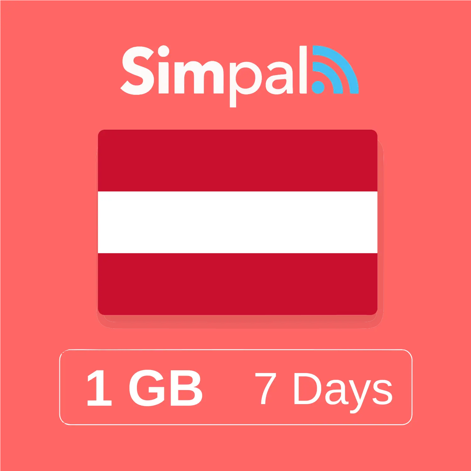 Austria eSIM - 1GB Data (7 Days)