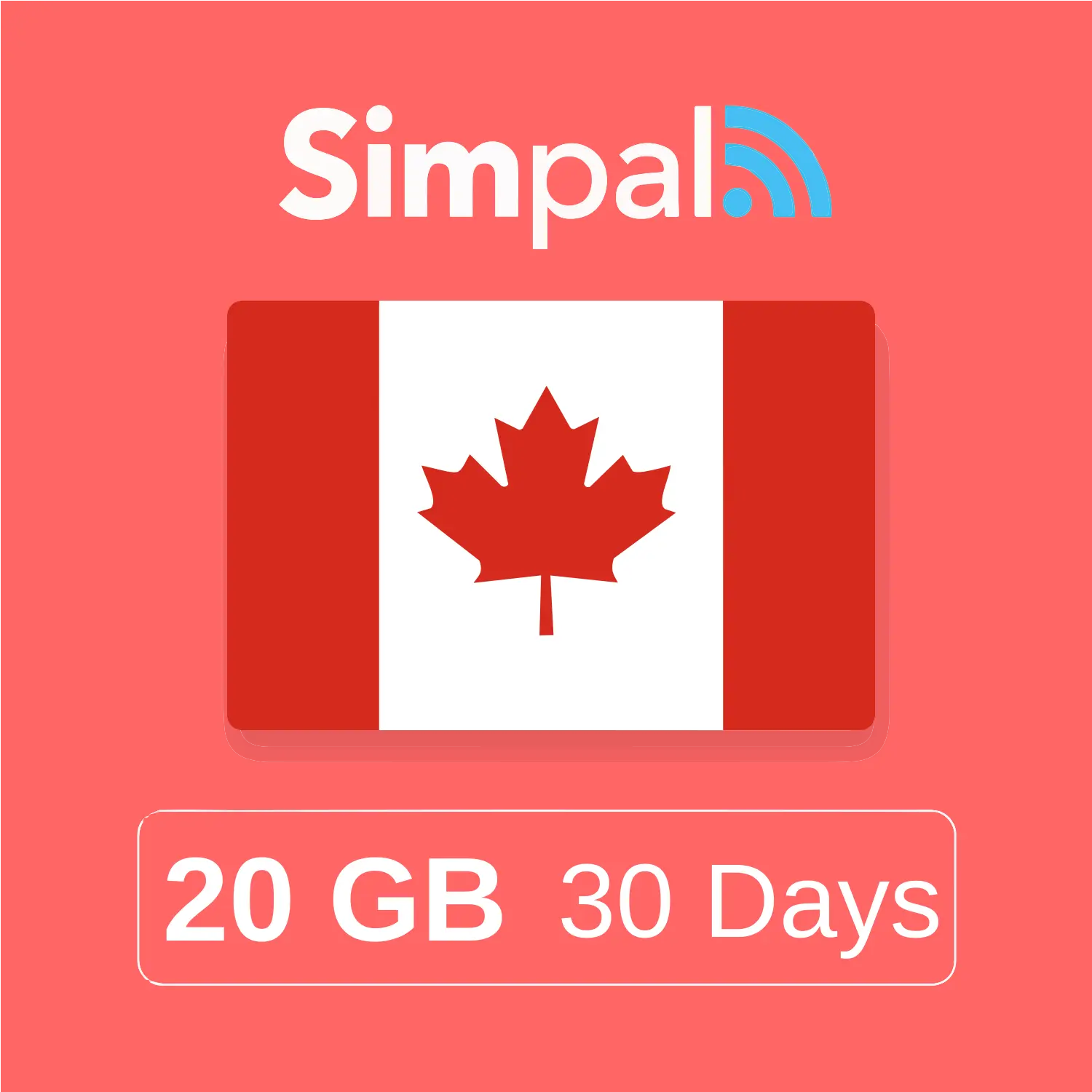 Canada eSIM - 20GB Data (30 Days)