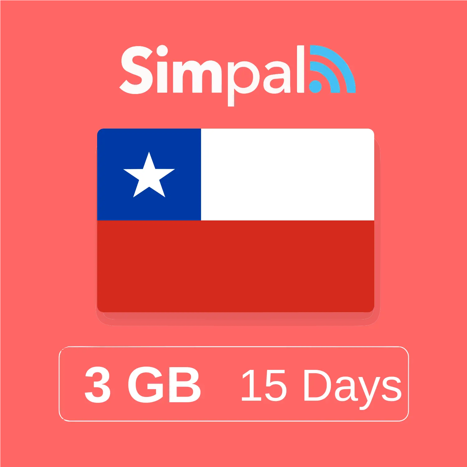 Chile eSIM - 3GB Data (15 Days)