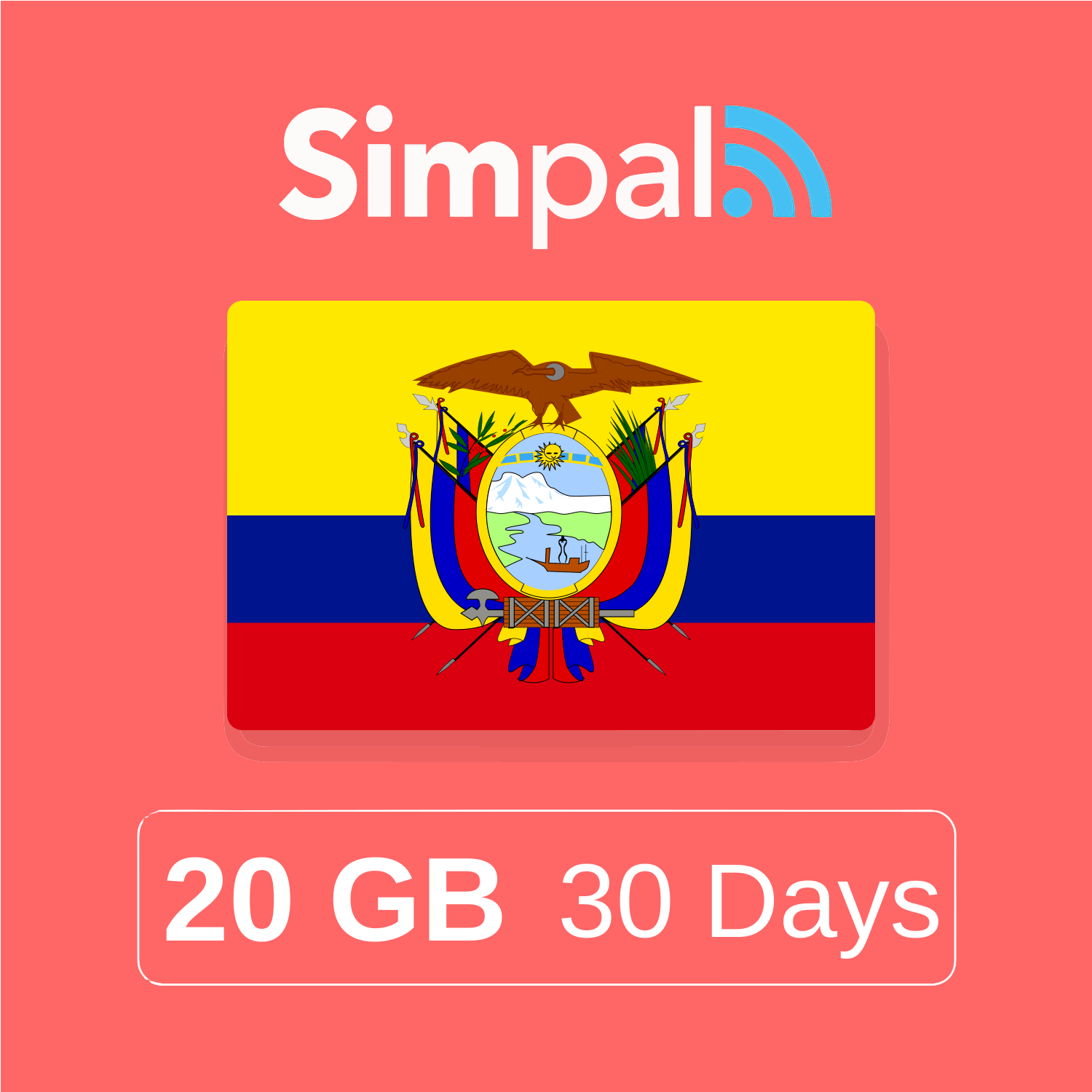 Ecuador eSIM - 20GB Data (30 Days)