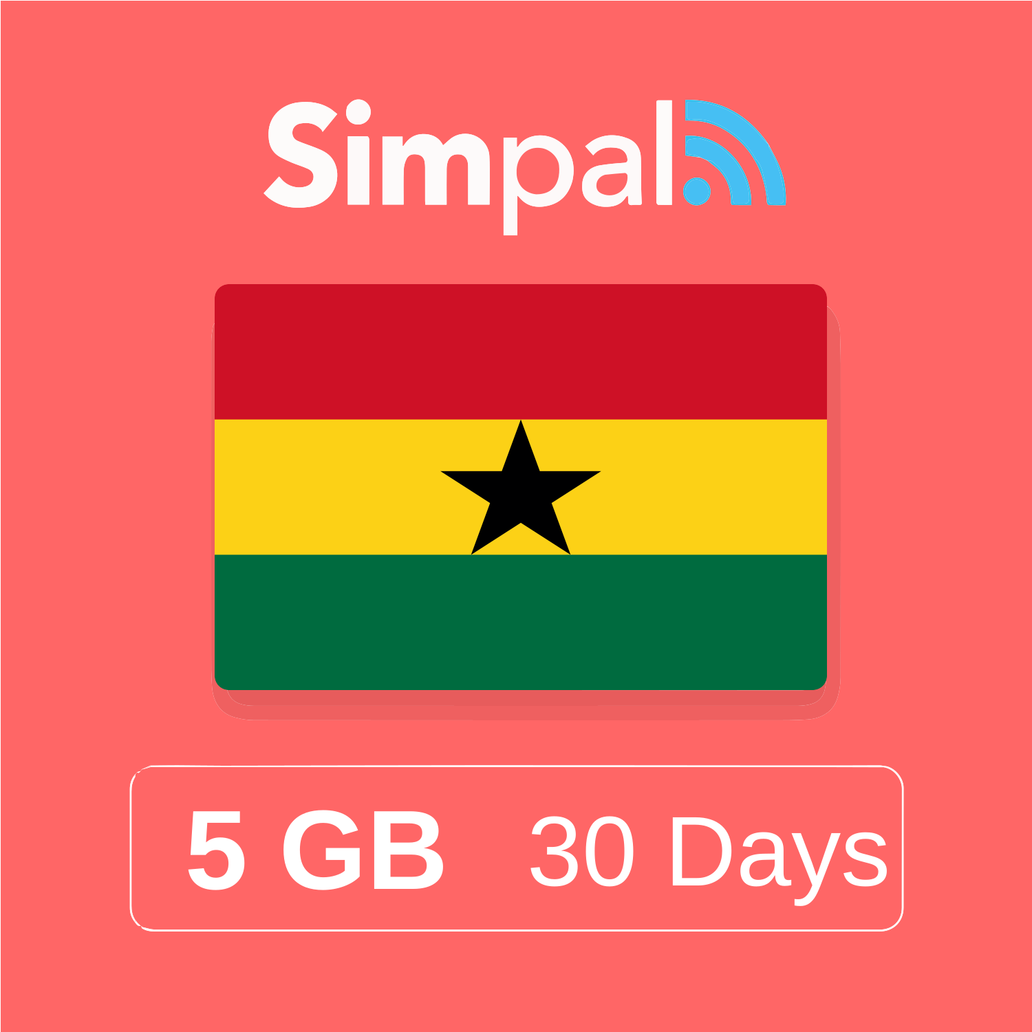 Ghana eSIM - 5GB Data (30 Days)