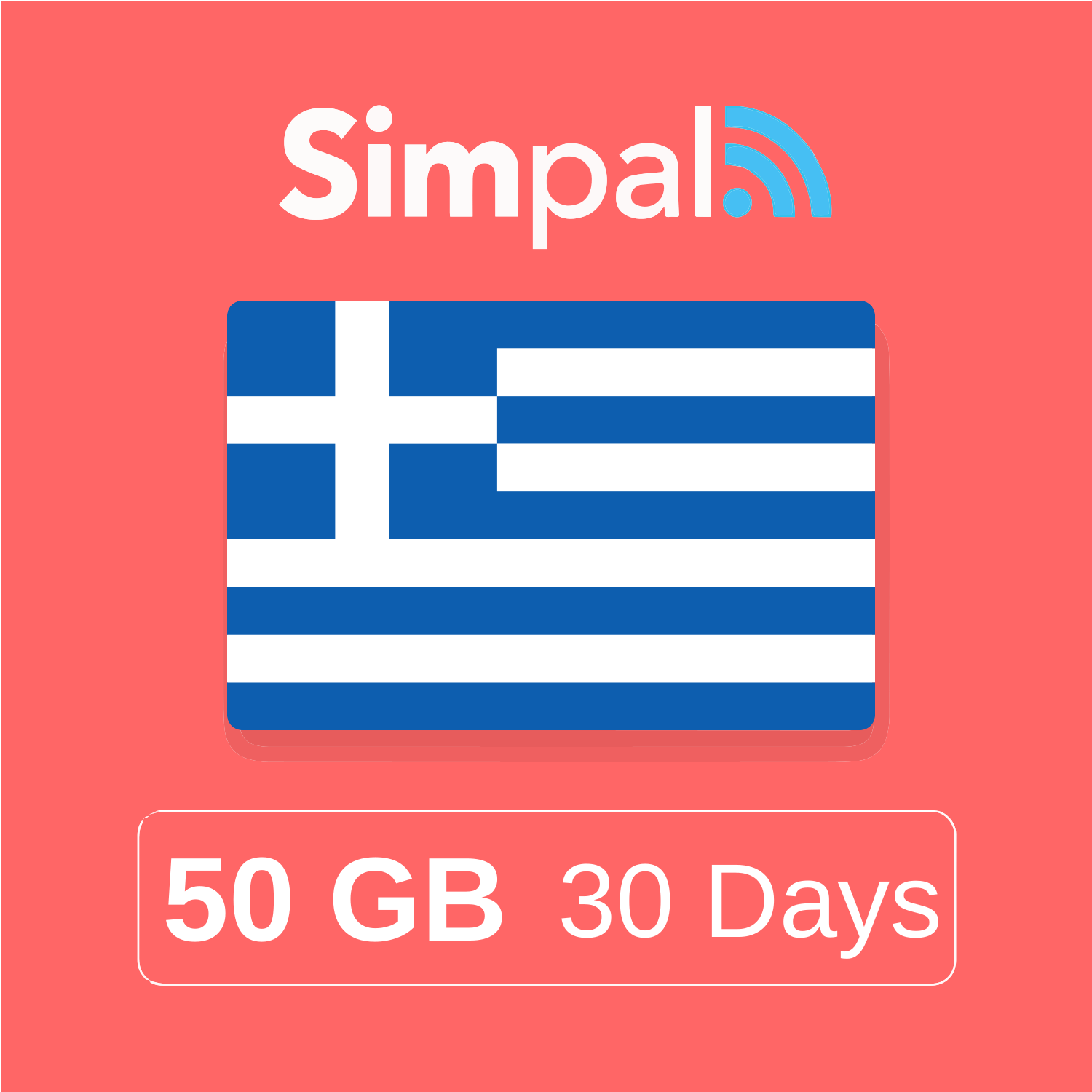 Greece eSIM - 50GB Data (30 Days)