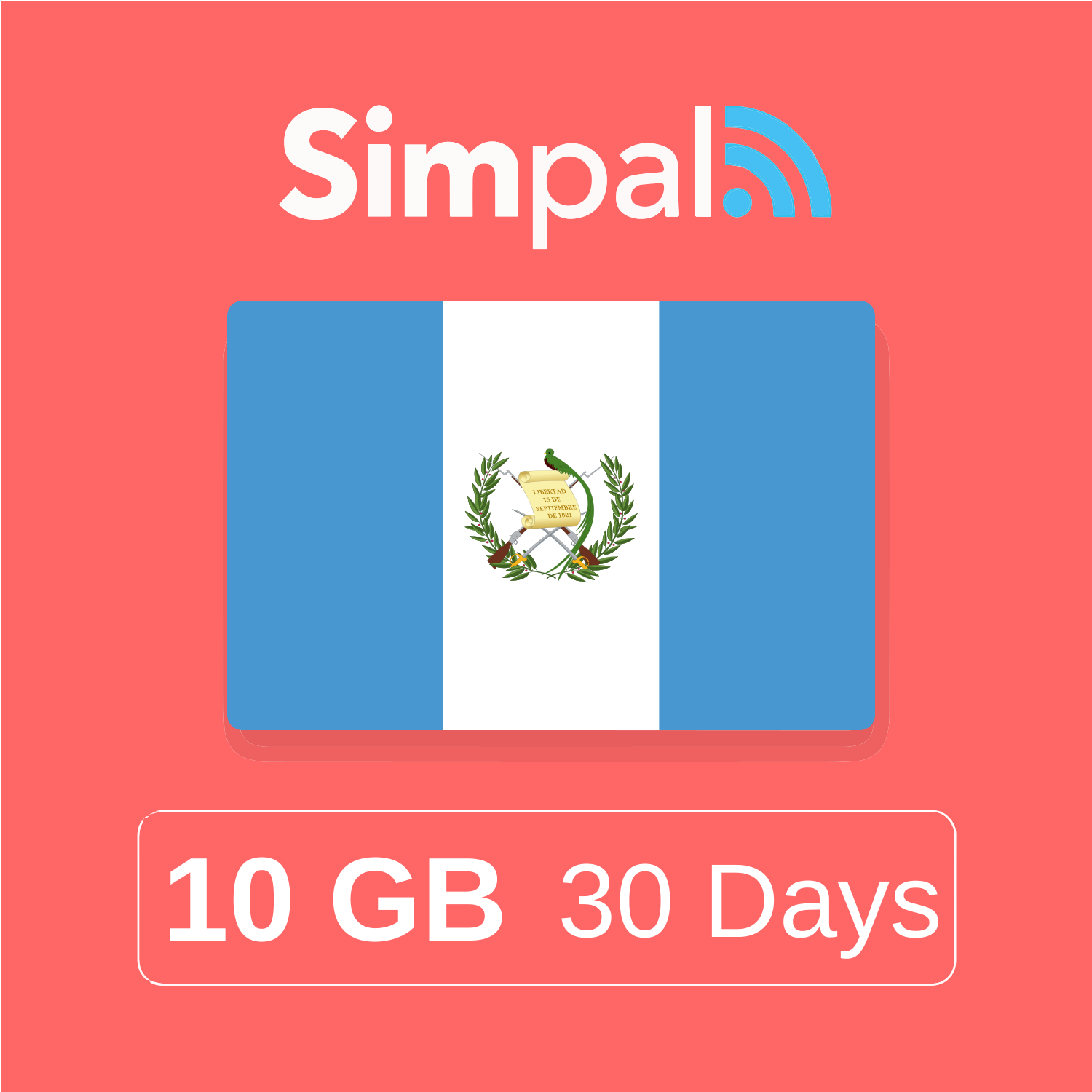 Guatemala eSIM - 10GB Data (30 Days)