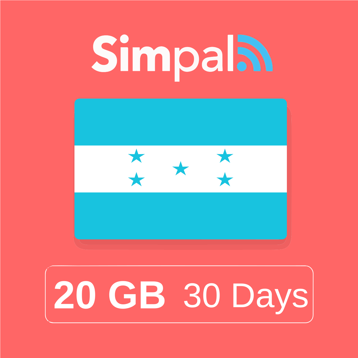 Honduras eSIM - 20GB Data (30 Days)