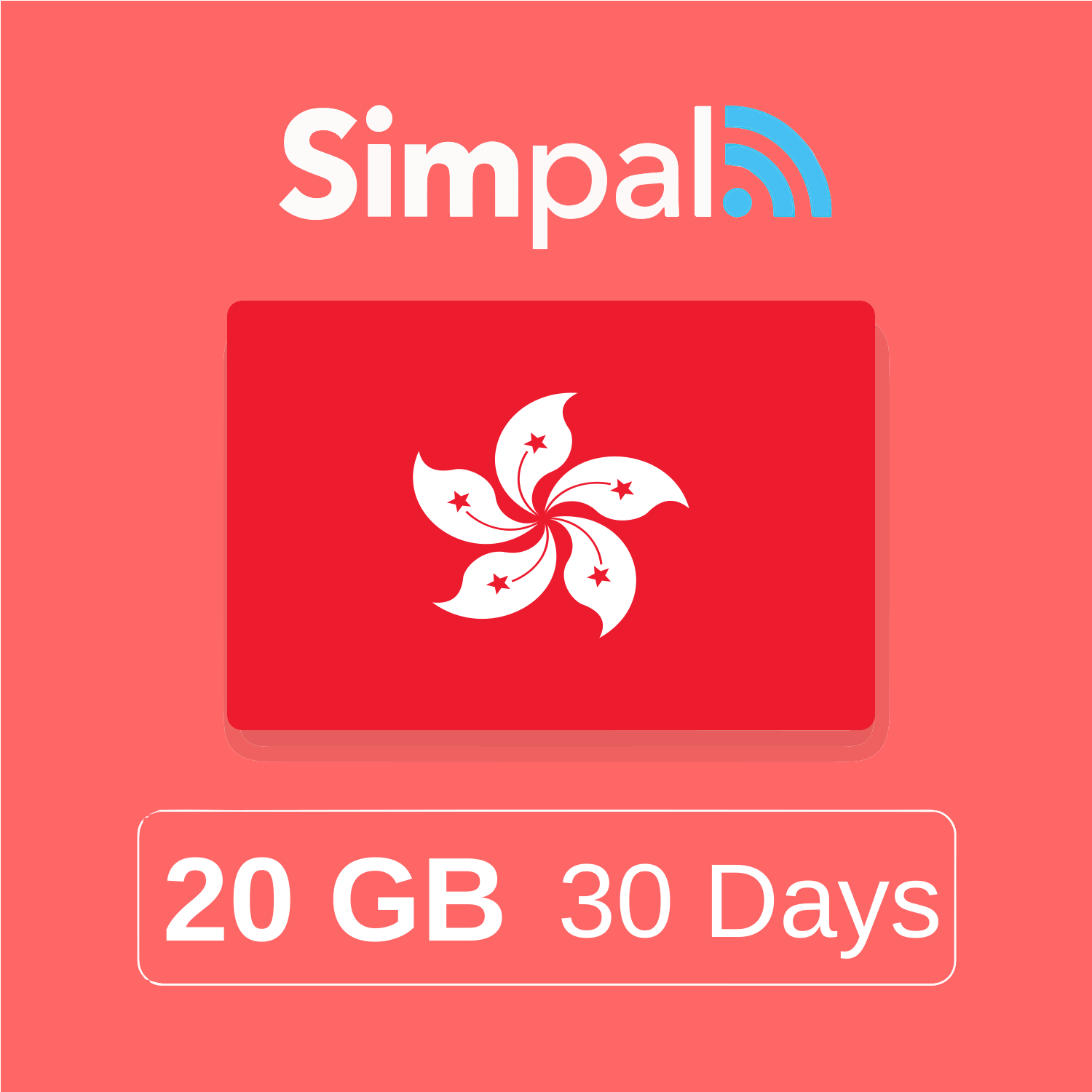 Hong Kong (China) eSIM - 20GB Data (30 Days)
