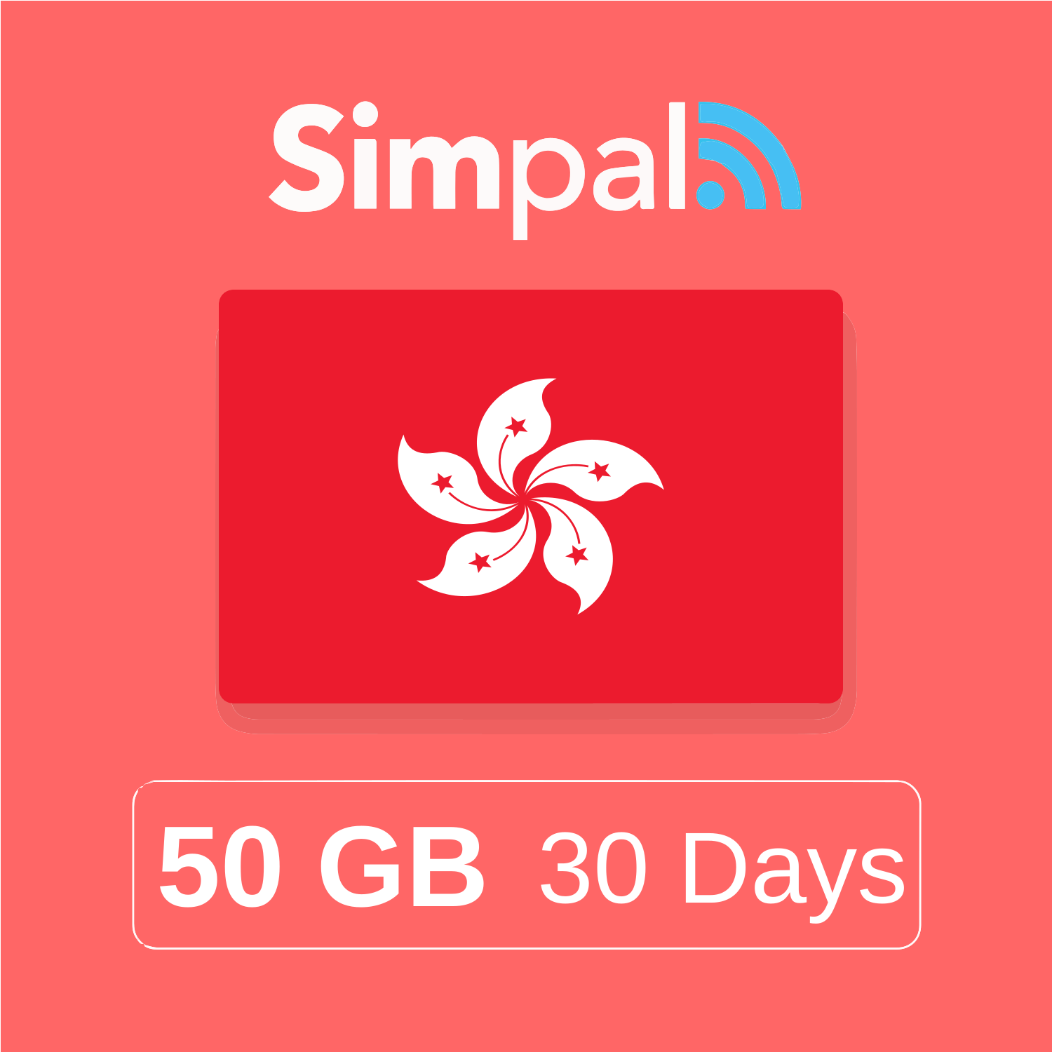 Hong Kong (China) eSIM - 50GB Data (30 Days)