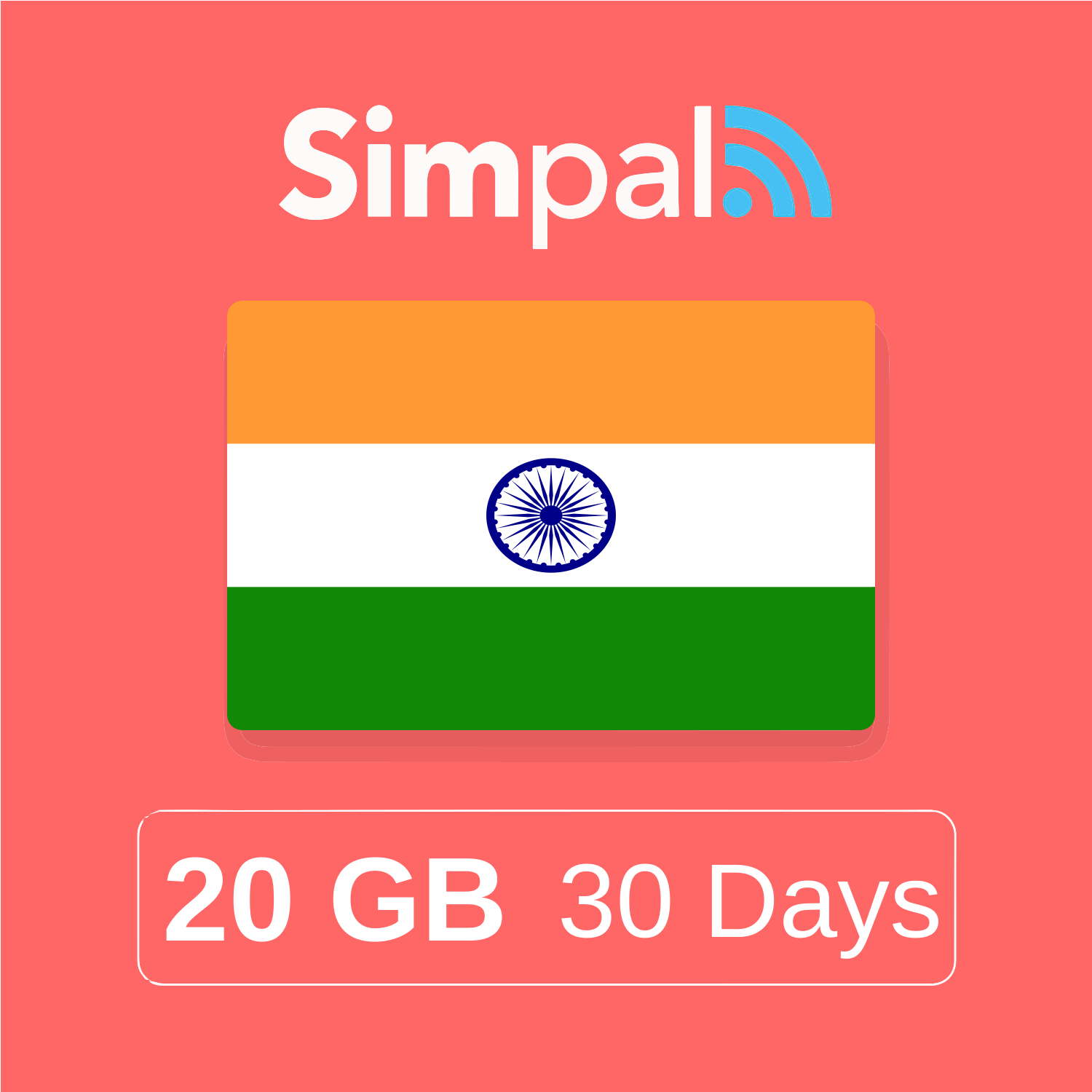 India eSIM - 20GB Data (30 Days)