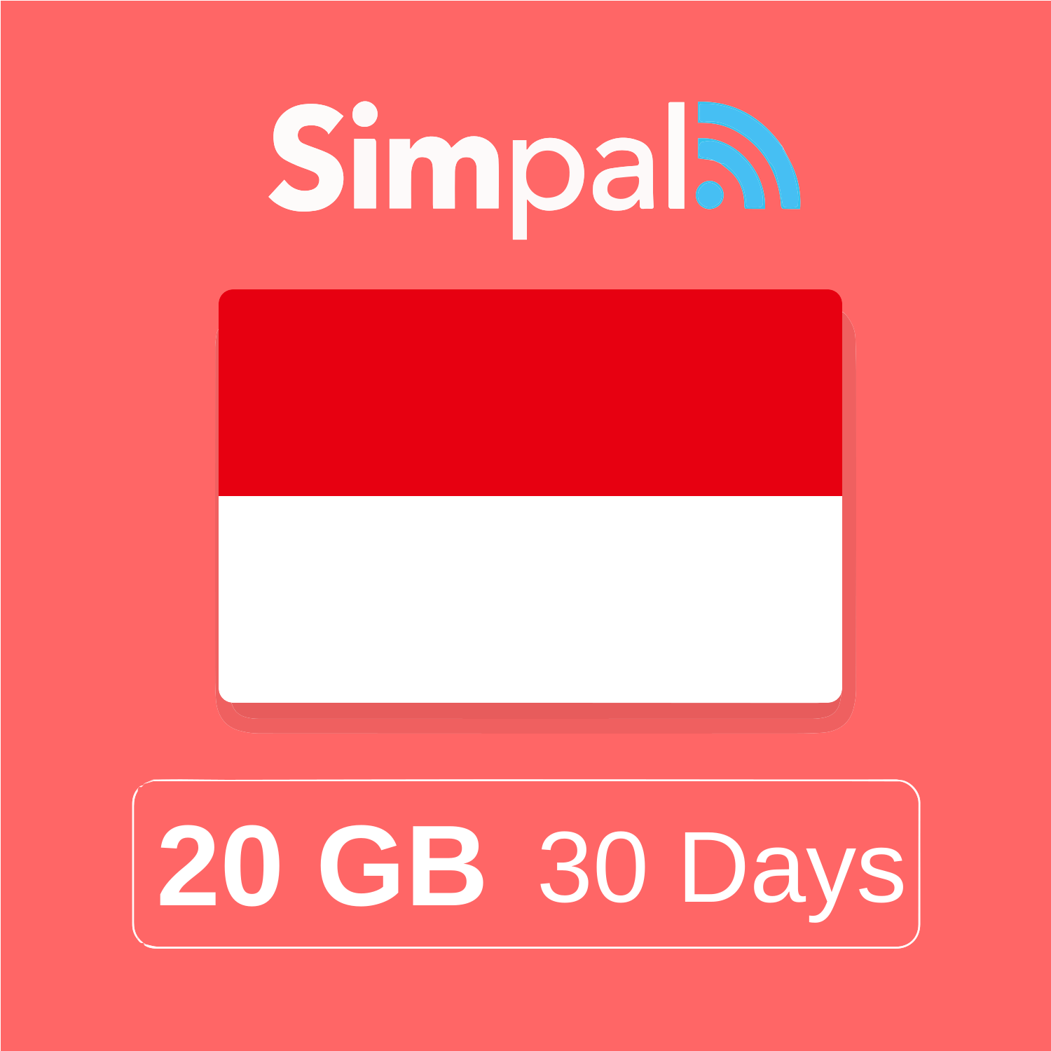 Indonesia eSIM - 20GB Data (30 Days)
