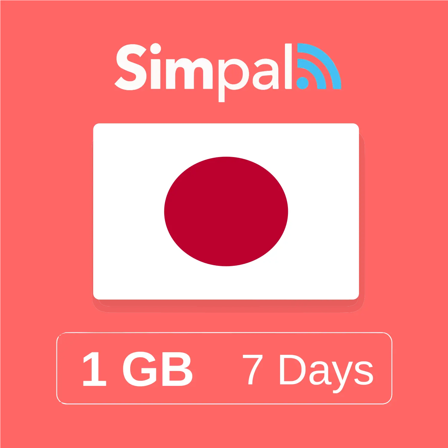 Japan eSIM - 1GB Data (7 Days)