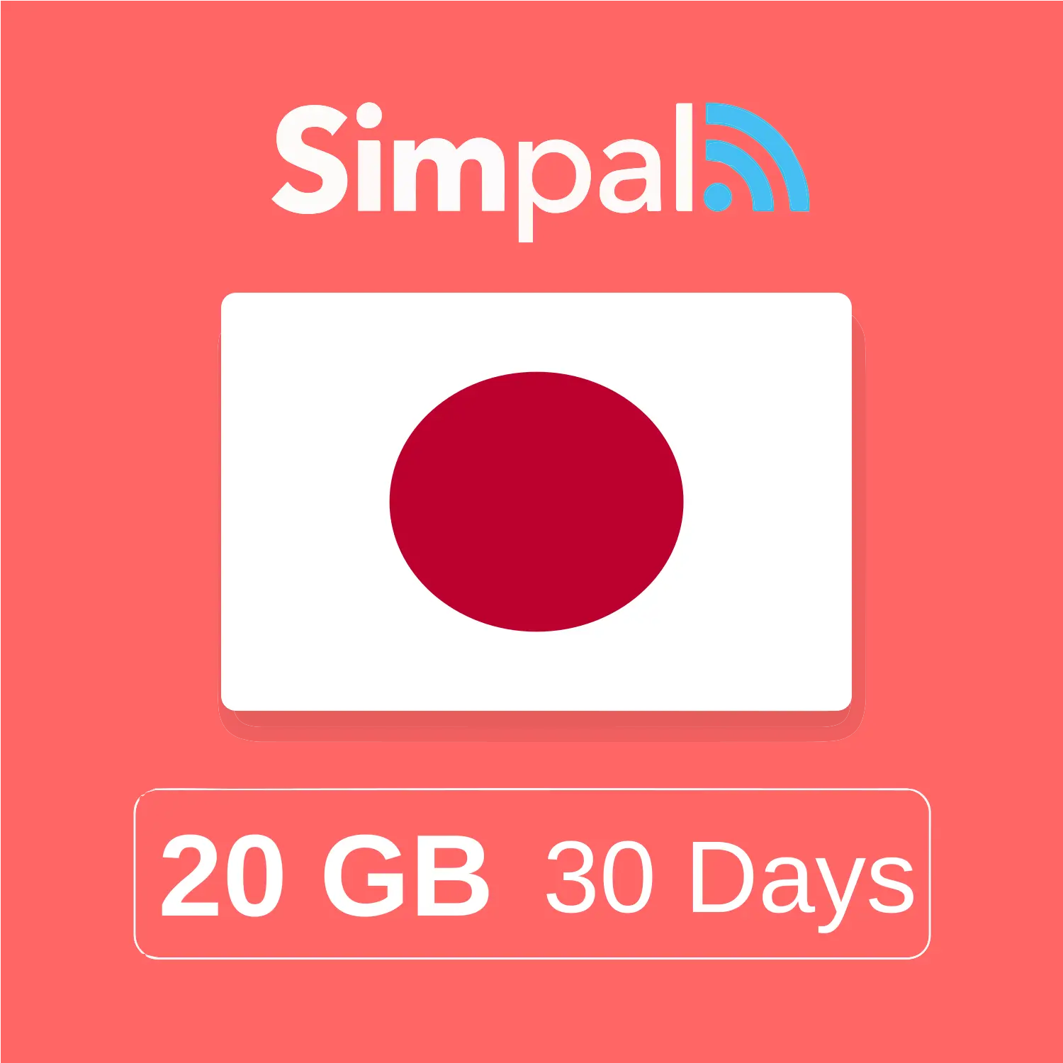 Japan eSIM - 20GB Data (30 Days)