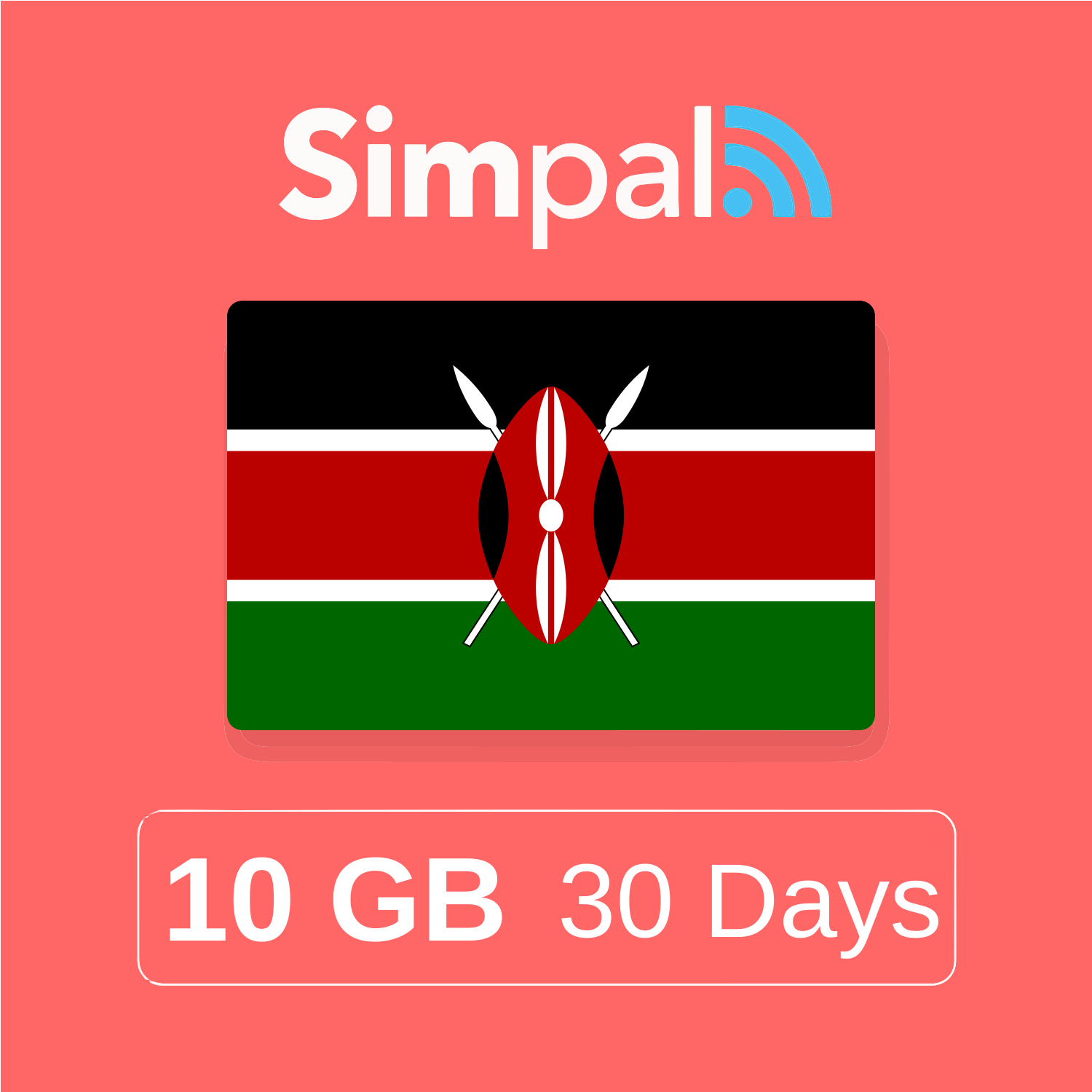 Kenya eSIM - 10GB Data (30 Days)