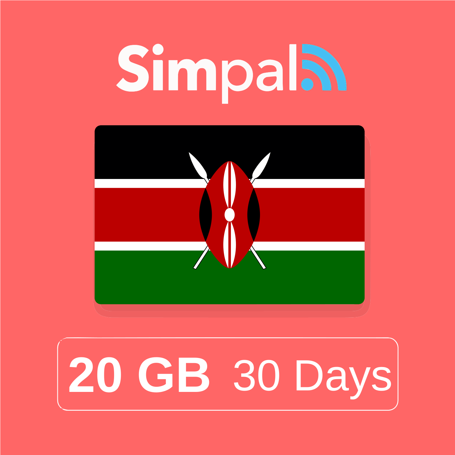 Kenya eSIM - 20GB Data (30 Days)