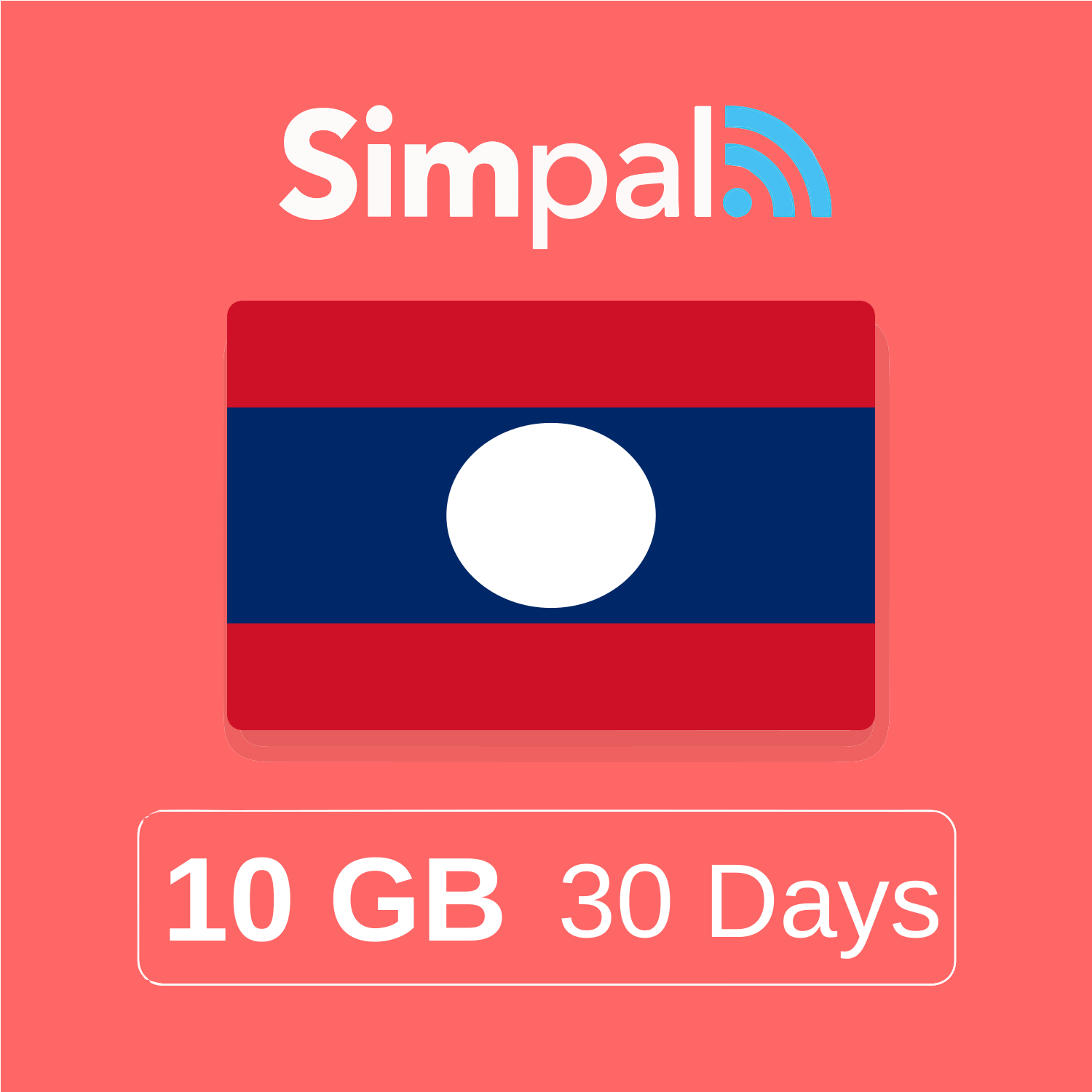 Laos eSIM - 10GB Data (30 Days)