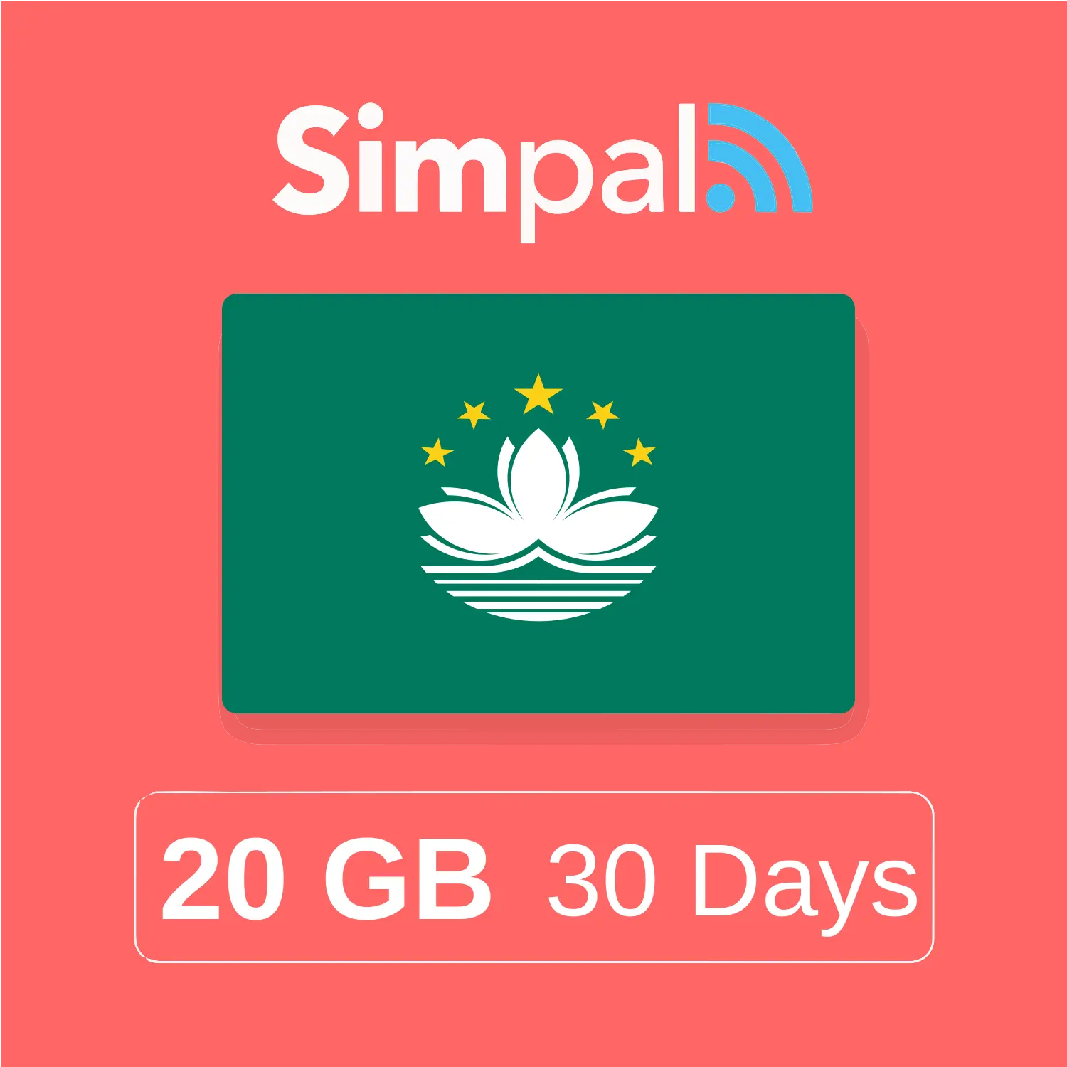 Macao (China) eSIM - 20GB Data (30 Days)