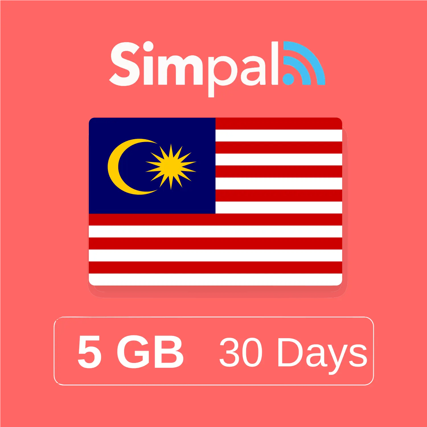 Malaysia eSIM - 5GB Data (30 Days)