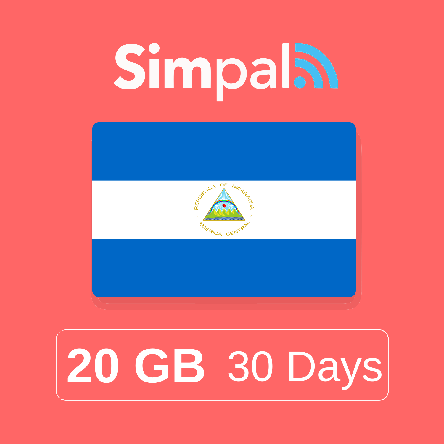 Nicaragua eSIM - 20GB Data (30 Days)