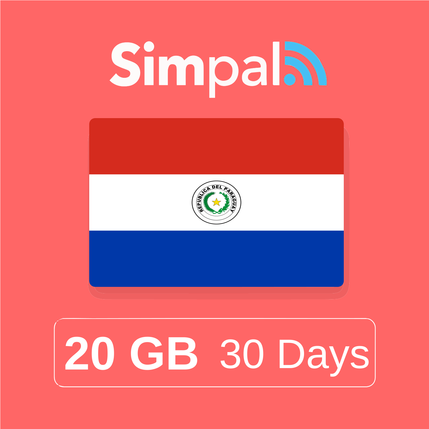 Paraguay eSIM - 20GB Data (30 Days)