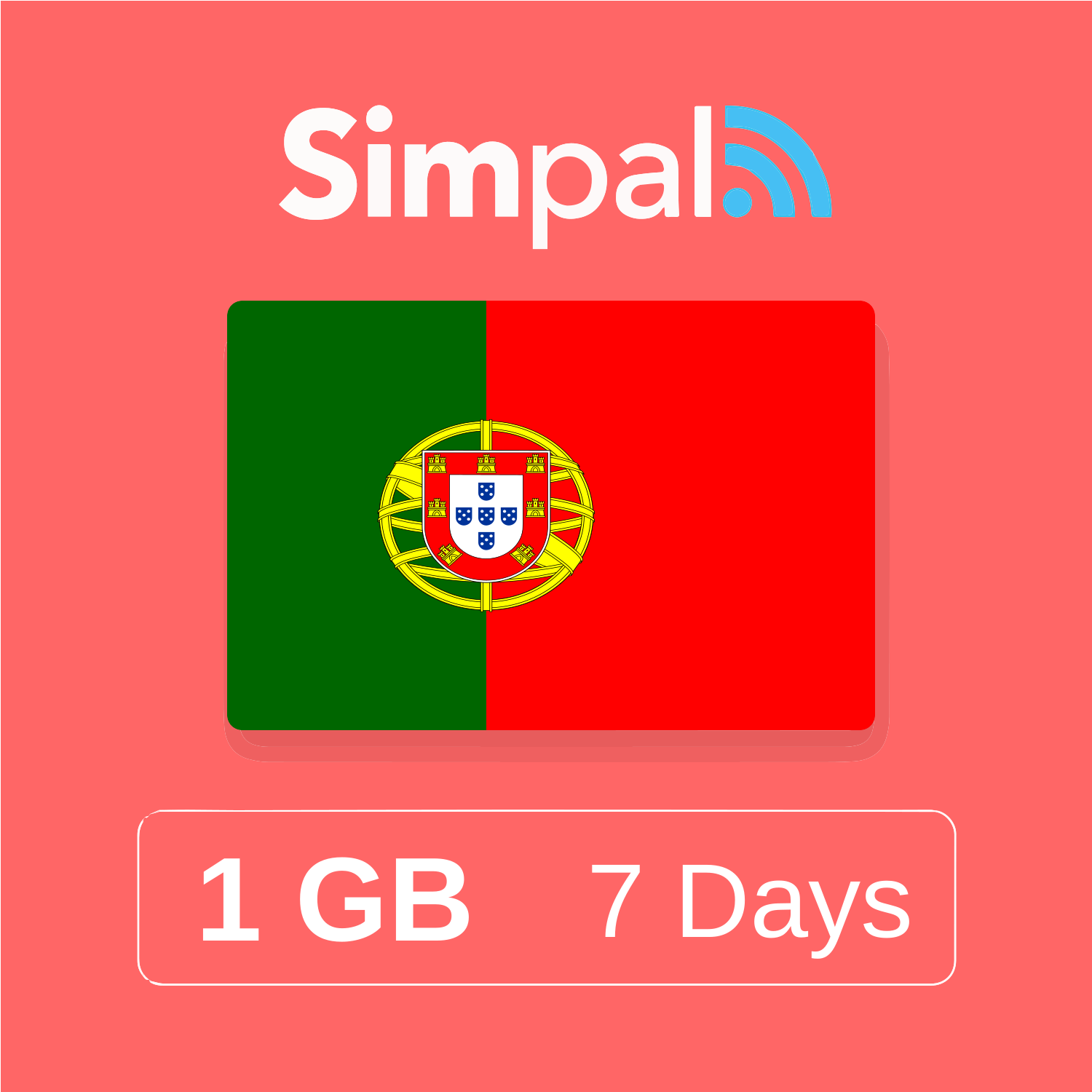 Portugal eSIM - 1GB Data (7 Days)