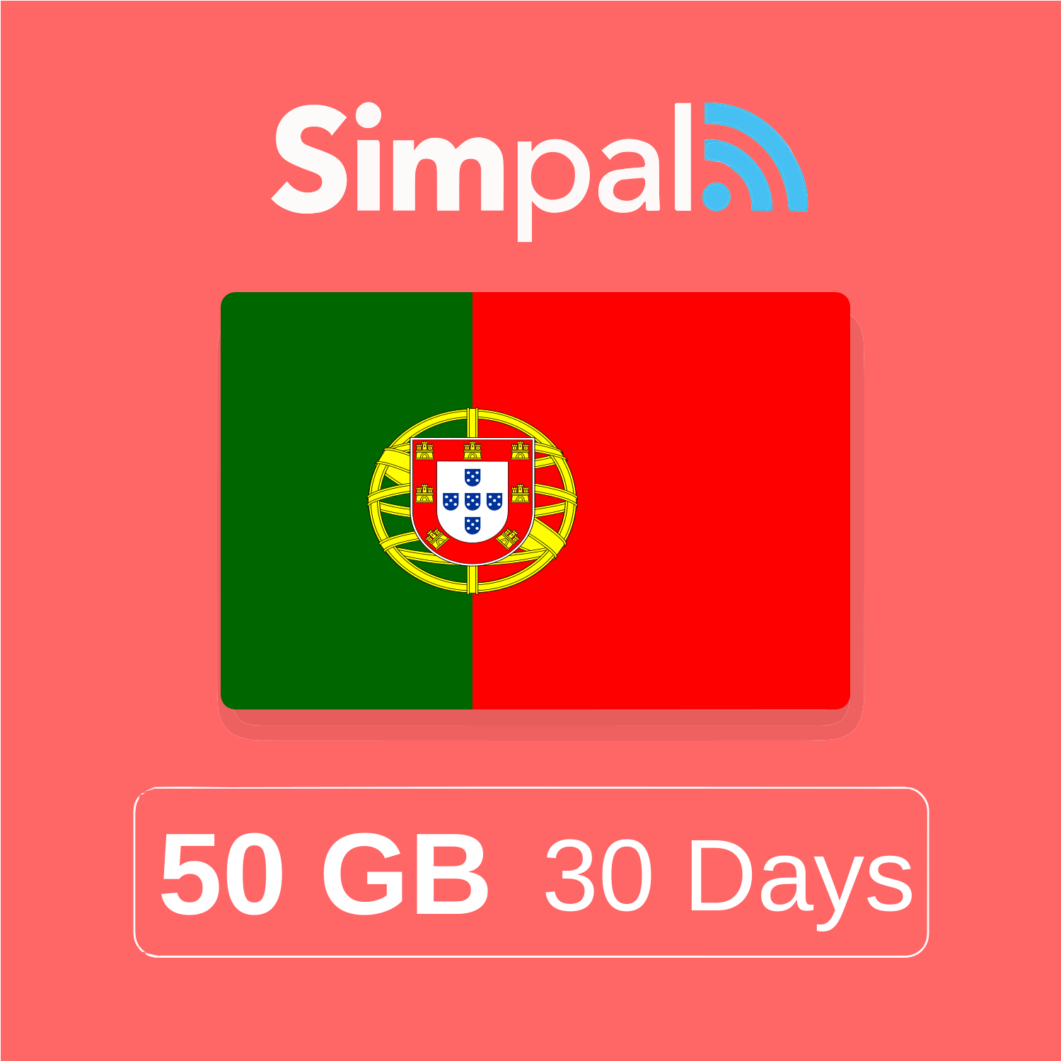 Portugal eSIM - 50GB Data (30 Days)