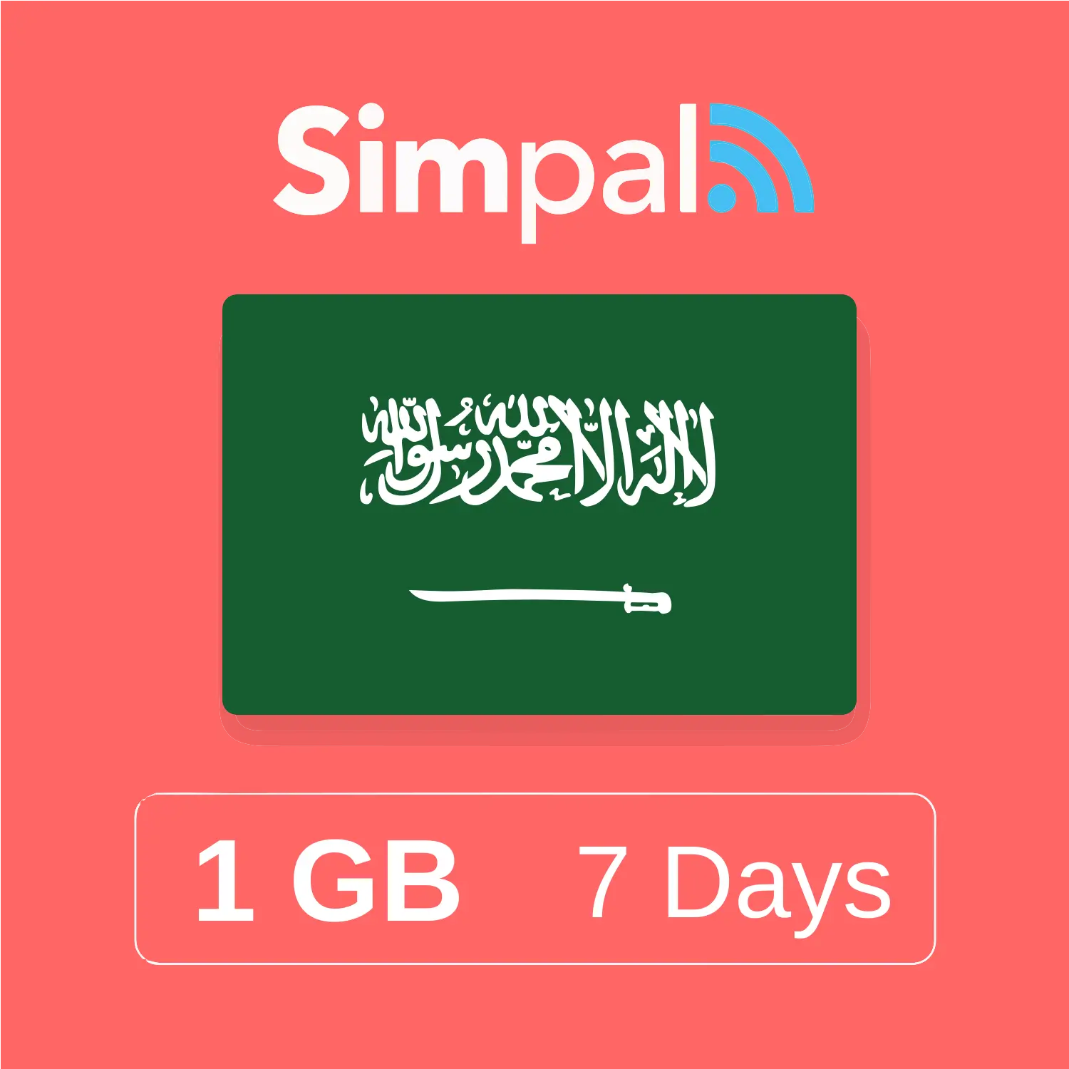 Saudi Arabia eSIM - 1GB Data (7 Days)