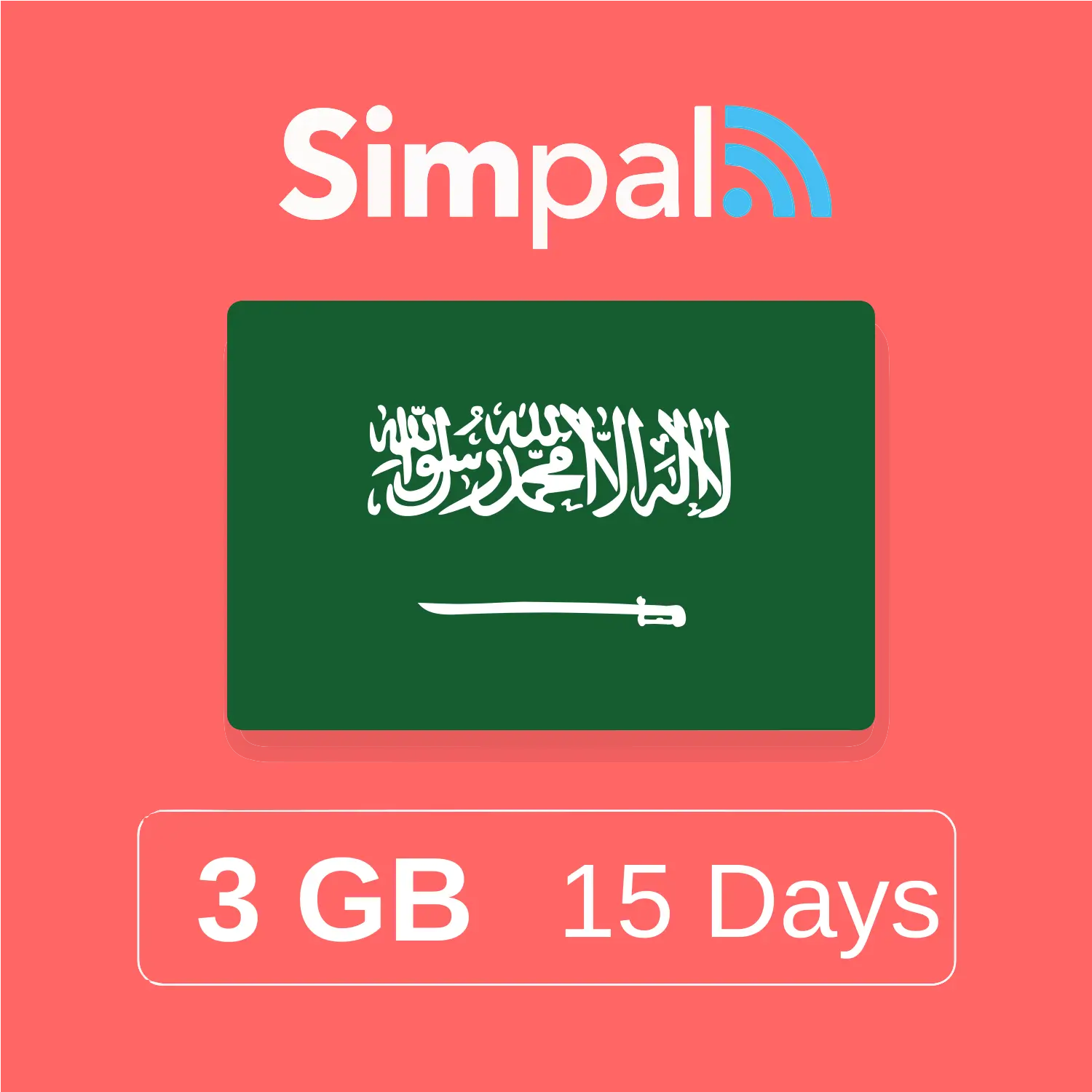 Saudi Arabia eSIM - 3GB Data (15 Days)