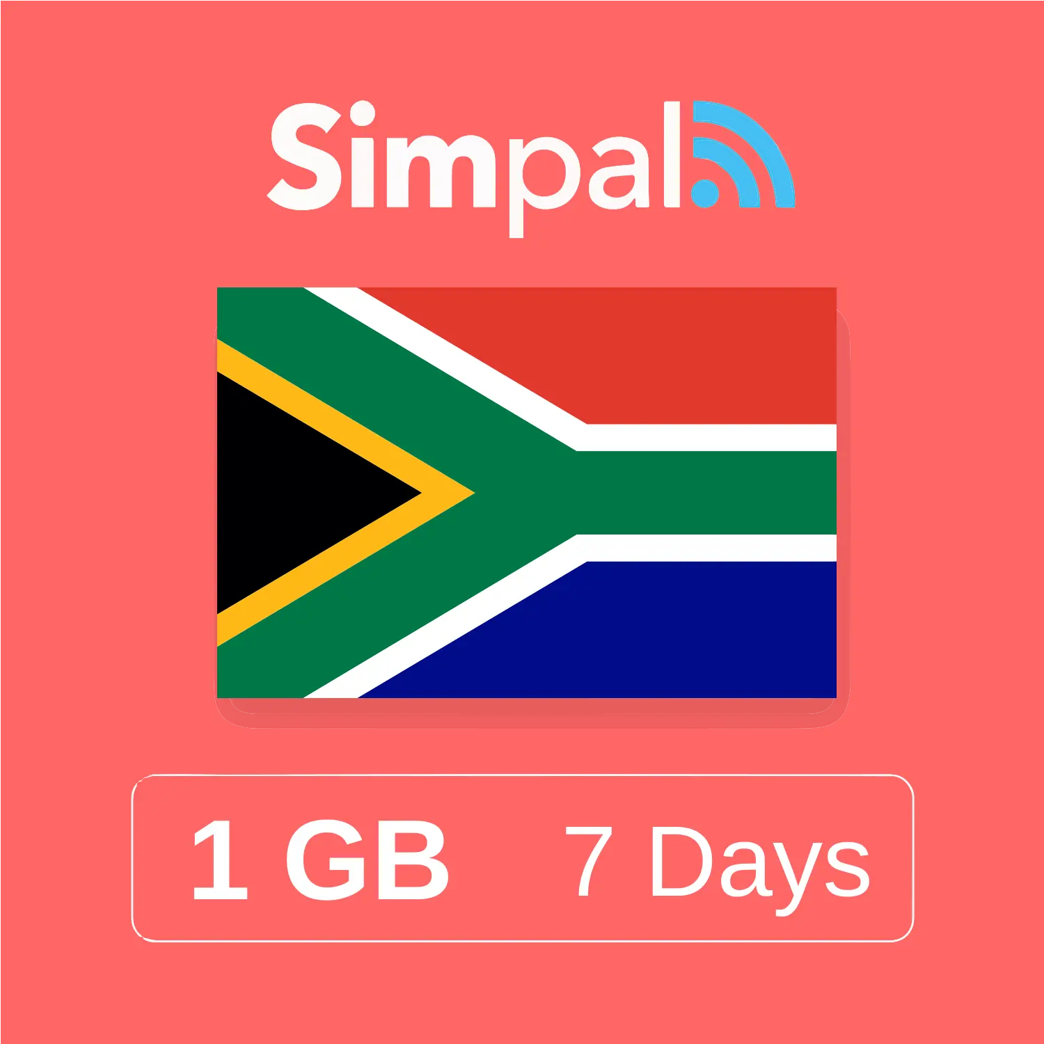 South Africa eSIM - 1GB Data (7 Days)