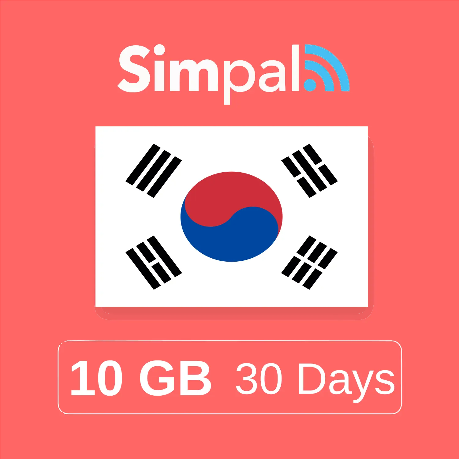 South Korea eSIM - 10GB Data (30 Days)
