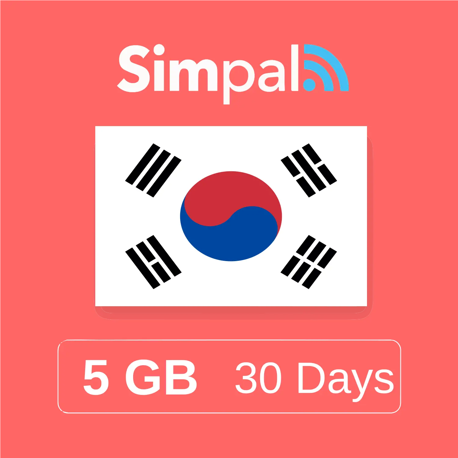 South Korea eSIM - 5GB Data (30 Days)