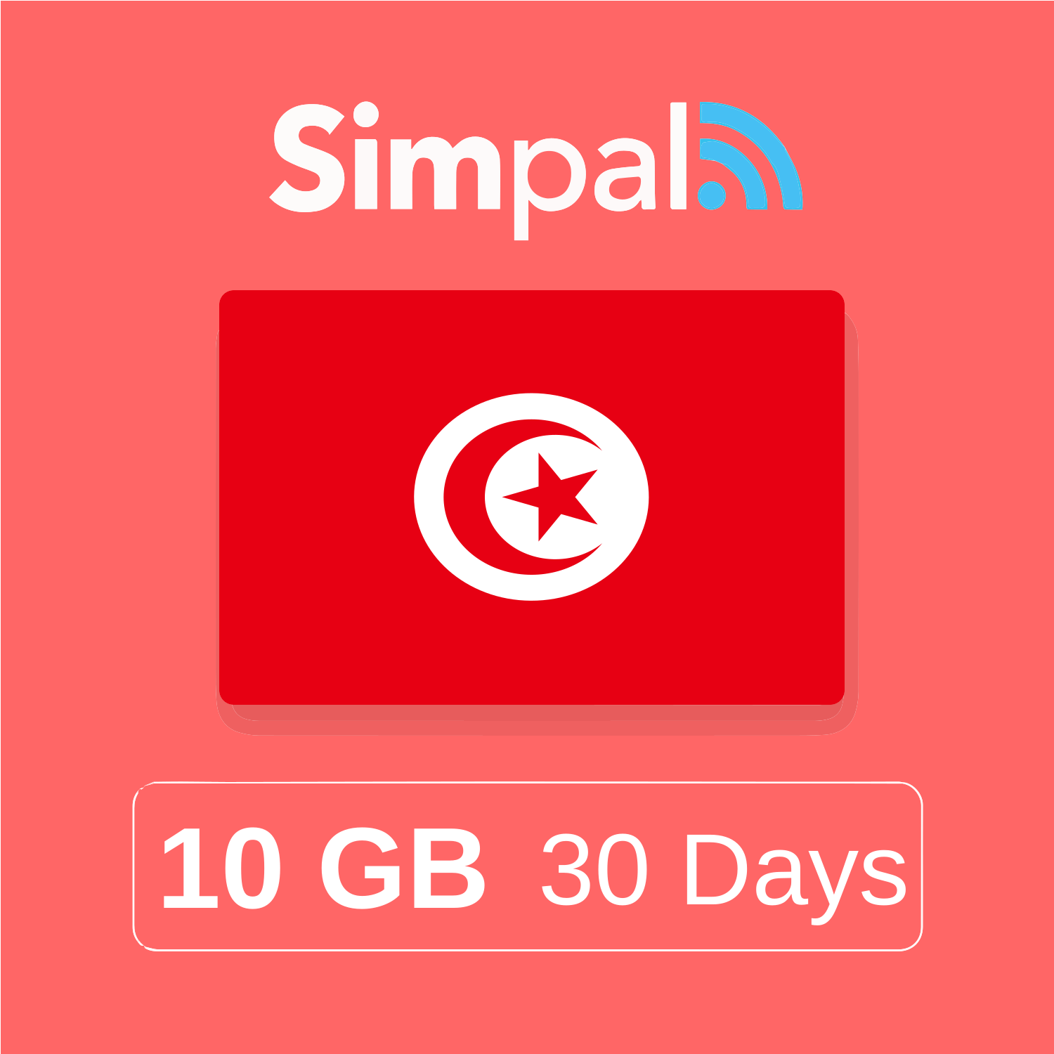 Tunisia eSIM - 10GB Data (30 Days)