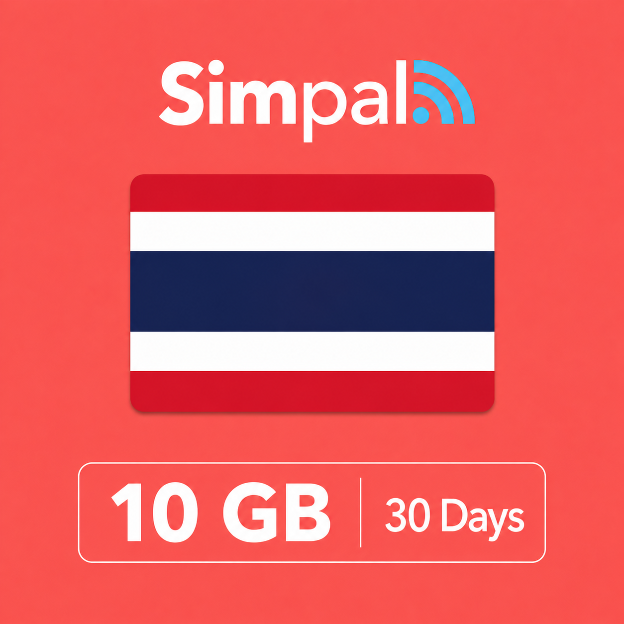 Thailand eSIM - 10GB Data (30 Days)