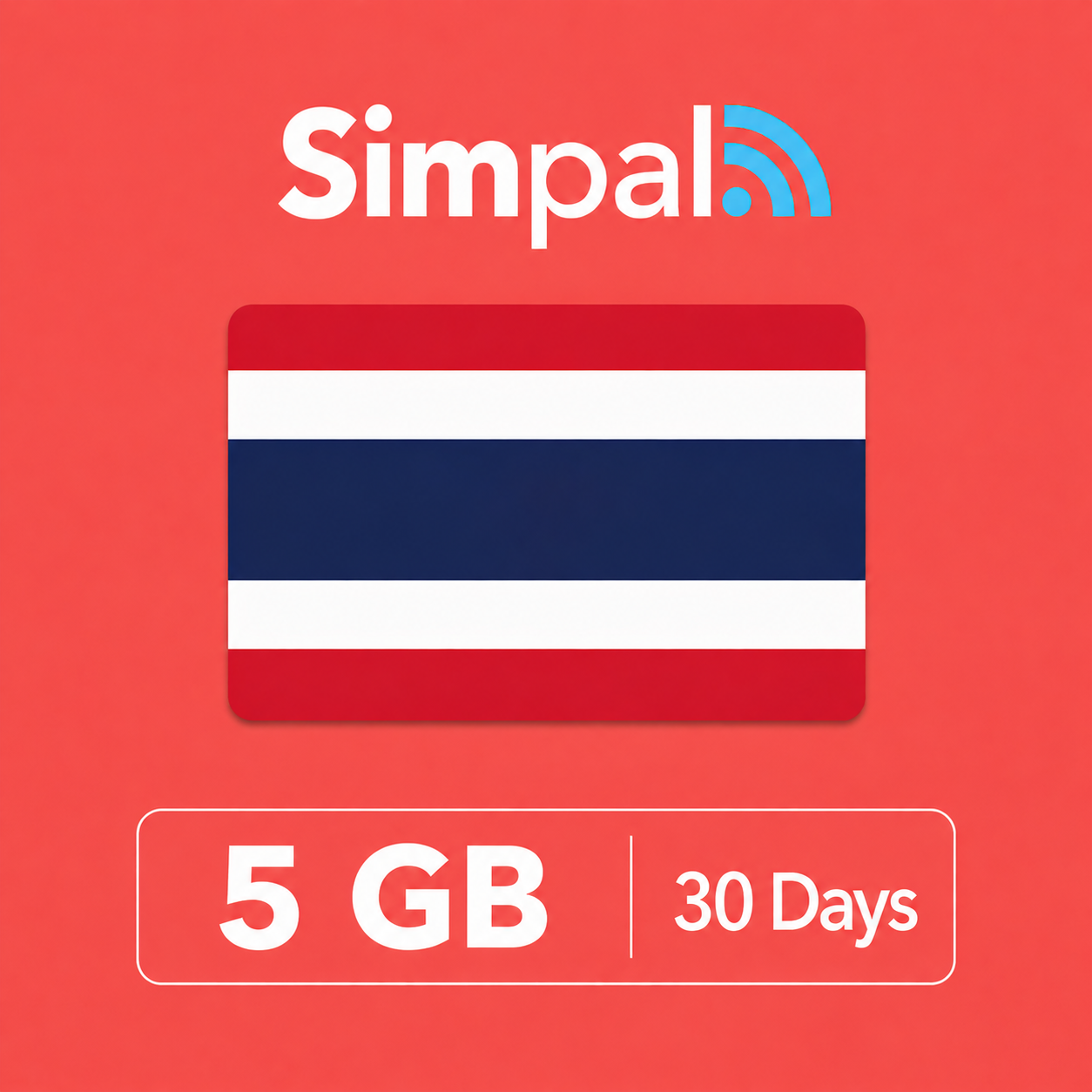 Thailand eSIM - 5GB Data (30 Days)
