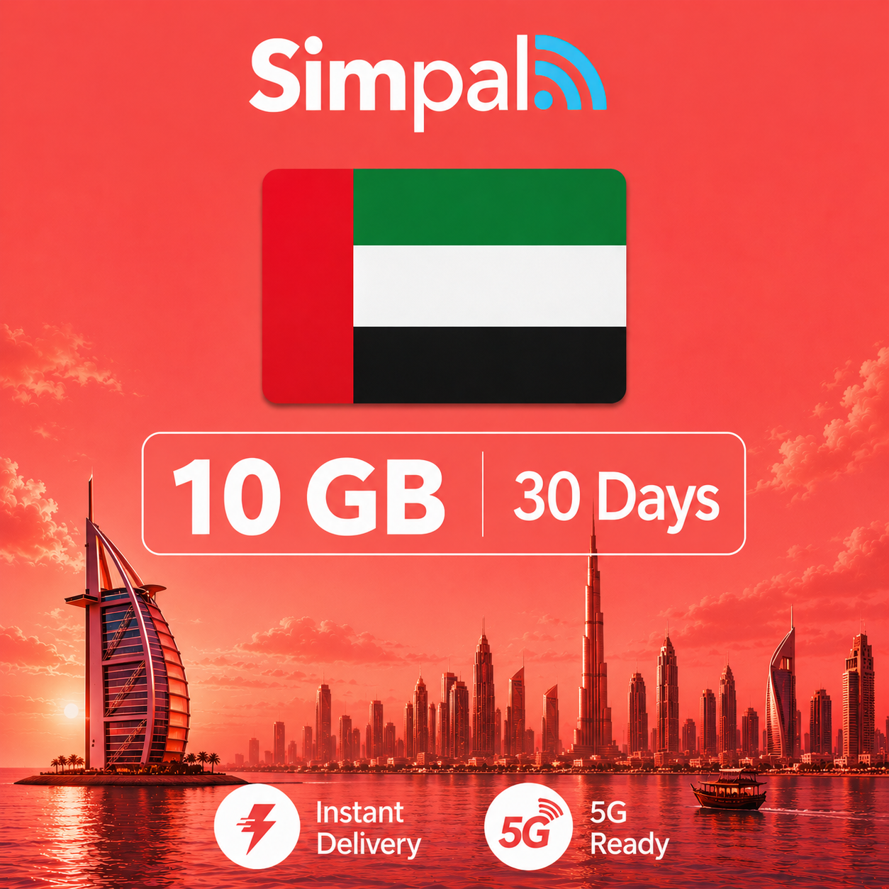 UAE eSIM - 10GB Data (30 Days)