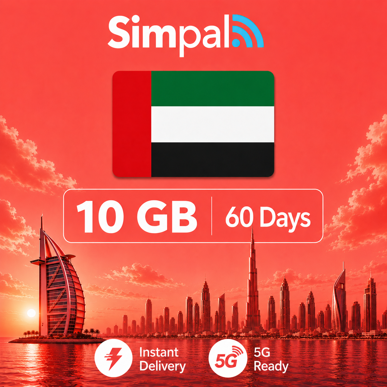 UAE eSIM - 10GB Data (60 Days)
