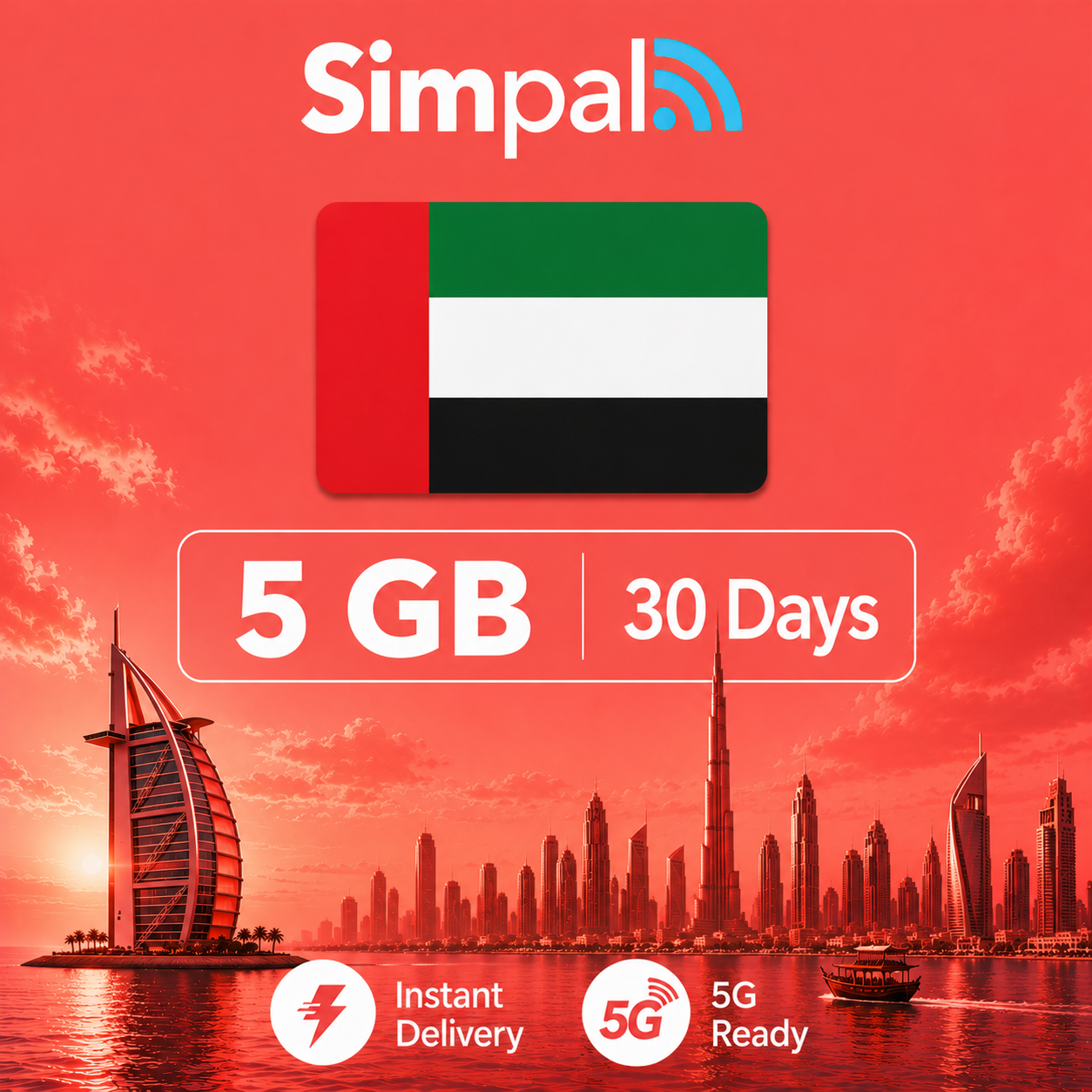 UAE eSIM - 5GB Data (30 Days)