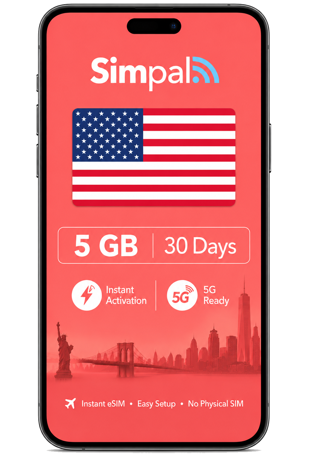 USA eSIM - 5GB Data (30 Days)