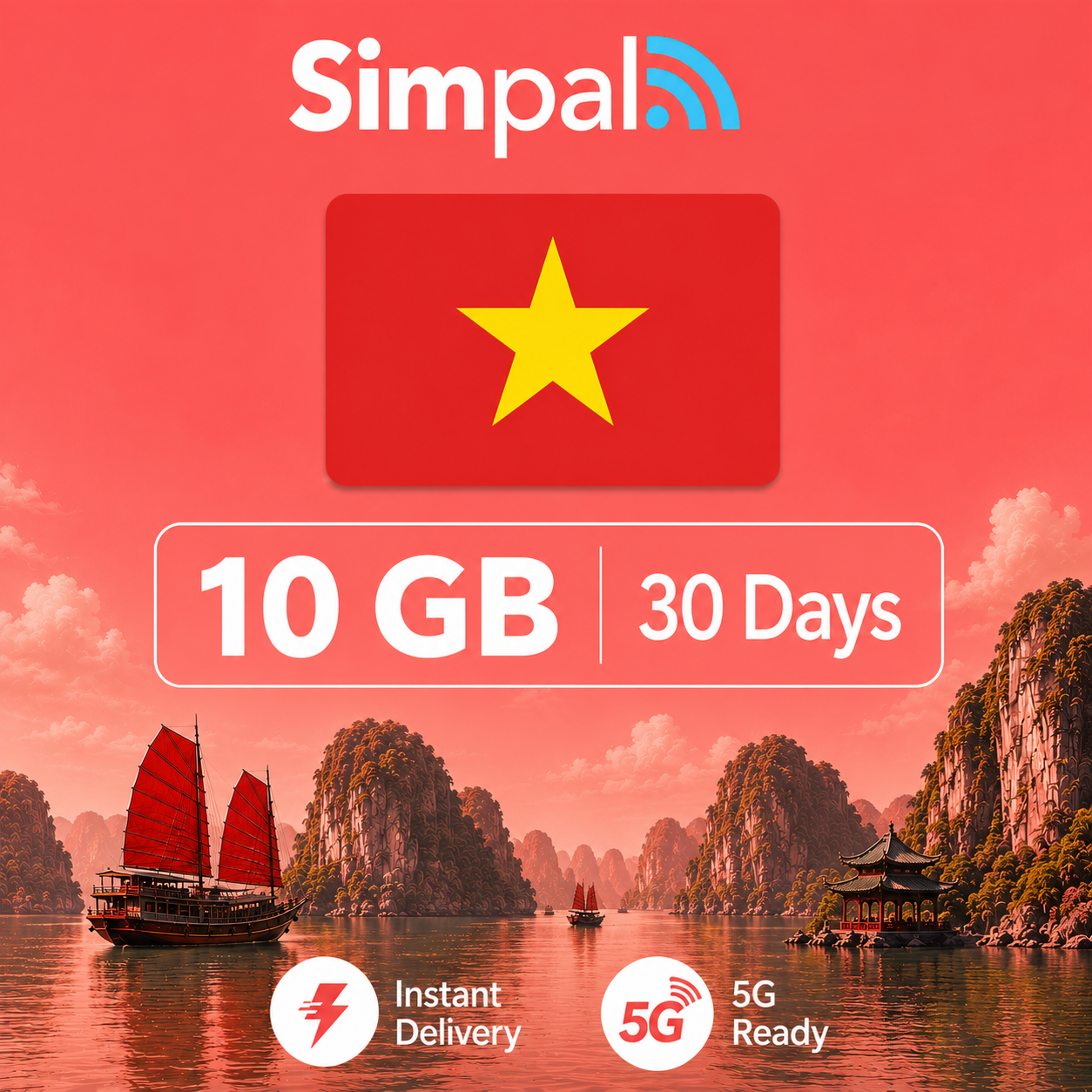 Vietnam eSIM - 10GB Data (30 Days)