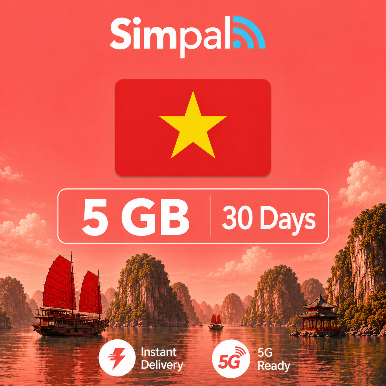 Vietnam eSIM - 5GB Data (30 Days)